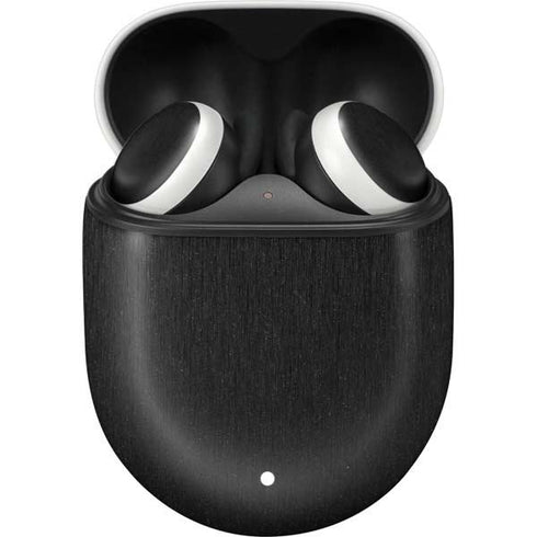 Specialty Vinyl Black Brushed Steel Texture Google Pixel Buds Skin